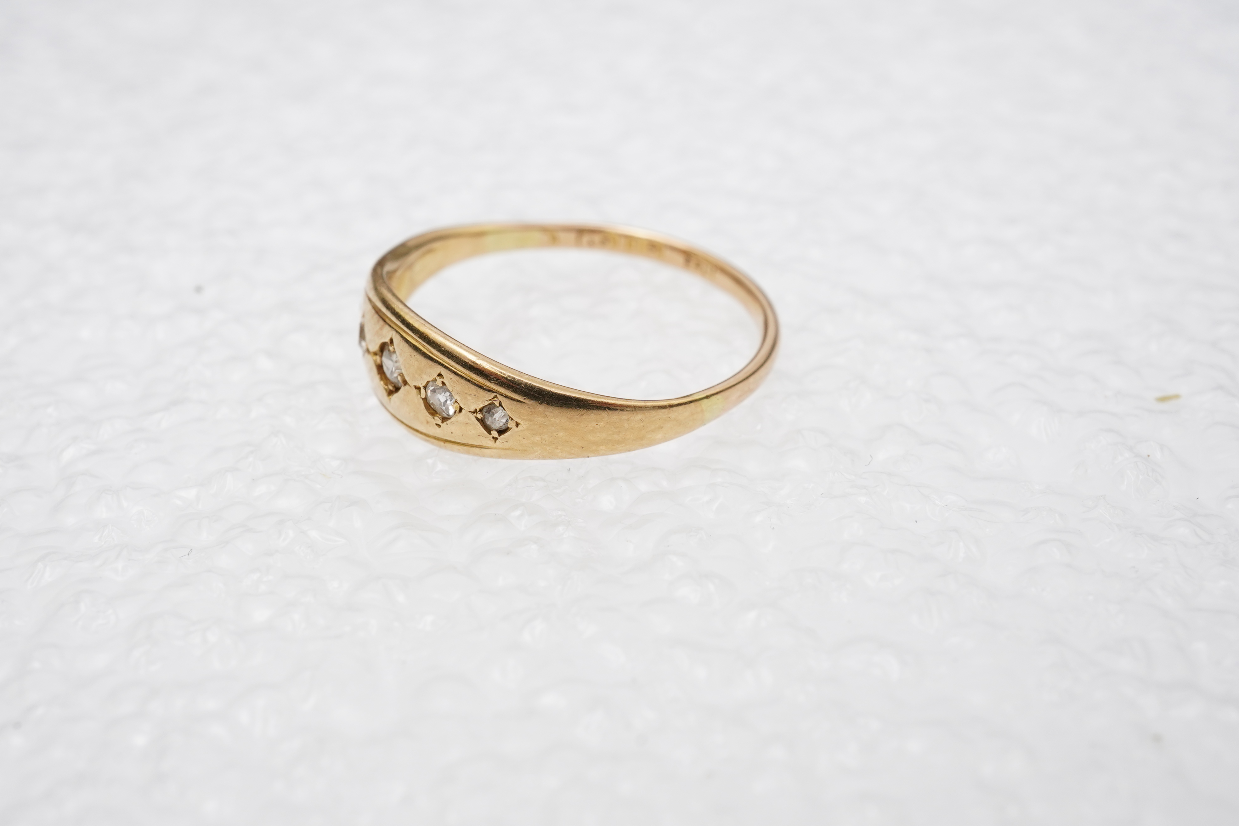 A diamond five-stone ring, early 20th century